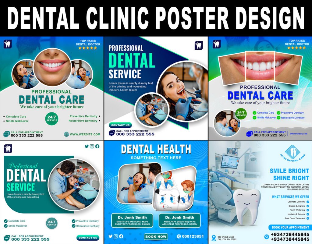 Dental clinic poster design