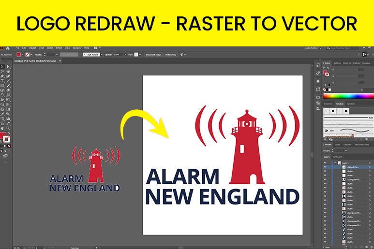 Logo Redraw - Raster to Vector