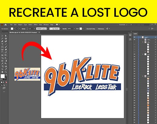 Recreate a lost logo